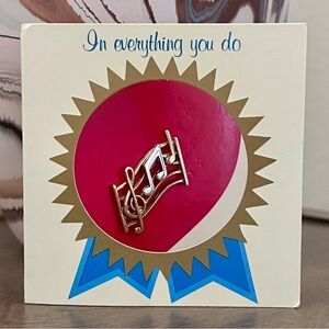 Avon Vintage Gold Silver Music Note Lapel Pin In Everything You Do Your Love …